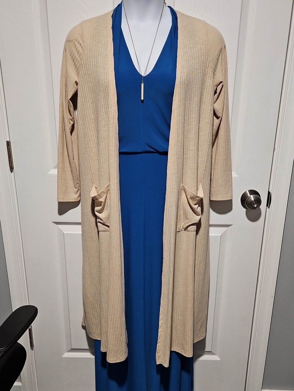 LuLaRoe Beige Ribbed Cardigan